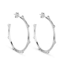 Brinco Argola com Pérolas e Esferas