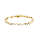 Pulseira Dourada Riviera em Zircônias