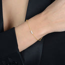 Pulseira Dourada de Pérolas com Ponto de Luz - Galeria
